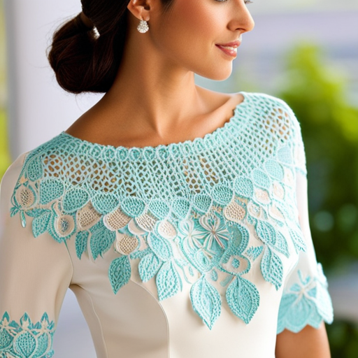 An image showcasing a delicate, intricate eyelet lace knitting pattern