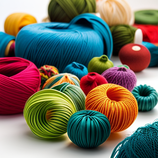 An image showcasing a vibrant array of intricate 8mm needle knitting patterns, unraveling endless possibilities