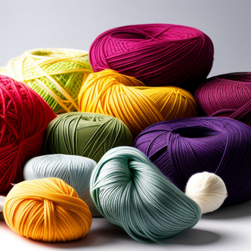 An image showcasing a diverse array of intricate knitting patterns, displayed on a computer screen surrounded by colorful yarns, knitting needles, and knitting accessories, representing the limitless possibilities found online